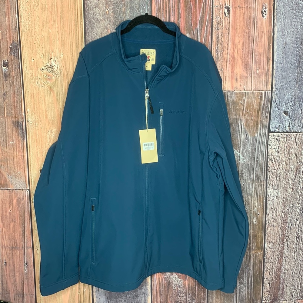Red Head Brand Co. Radius Windproof Softshell Blue Wing Teal Men’s Jacket NWT